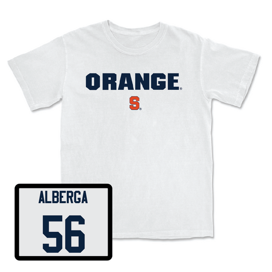 Football White Orange Comfort Colors Tee - Patrick Alberga