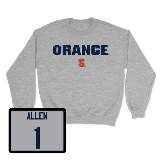 Sport Grey Football Orange Crewneck - LeQuint Allen