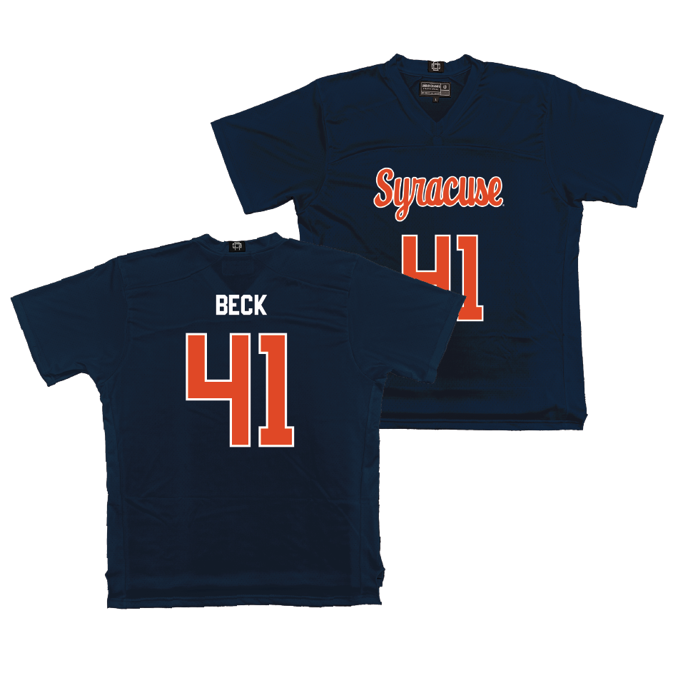 Syracuse Men's Lacrosse Navy Jersey - Jordan Beck