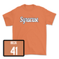 Orange Men's Lacrosse Script Tee - Jordan Beck