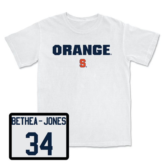 Women's Lacrosse White Orange Comfort Colors Tee - Chloe Bethea-Jones