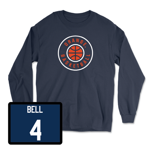 Navy Men's Basketball Hardwood Long Sleeve Tee - Chris Bell