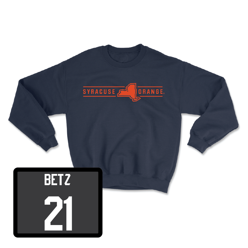 Navy Men's Soccer New York Crewneck - Stephen Betz