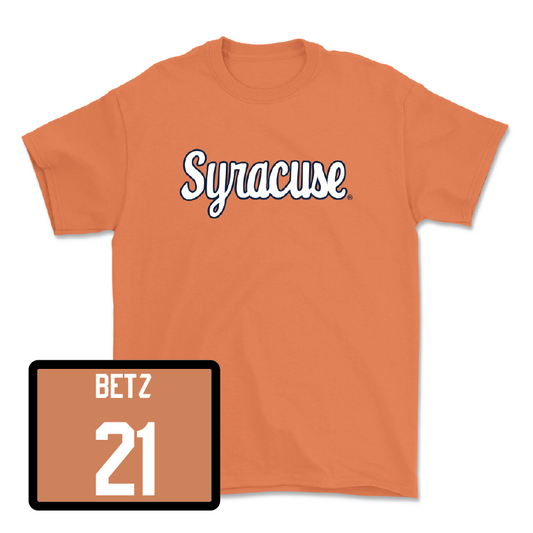 Orange Men's Soccer Script Tee - Stephen Betz