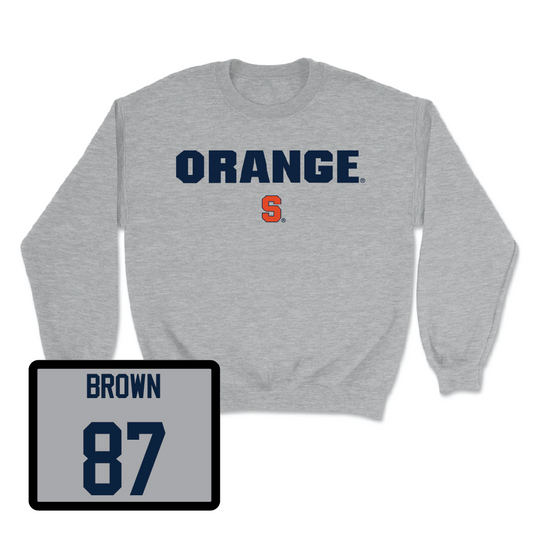 Sport Grey Football Orange Crewneck - Donovan Brown