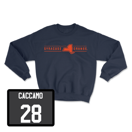 Navy Men's Lacrosse New York Crewneck - Nick Caccamo