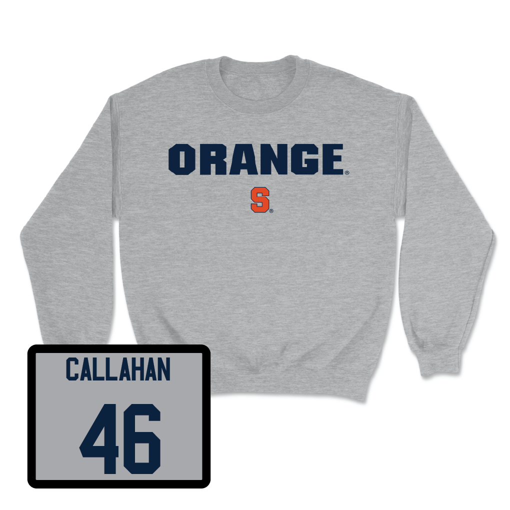 Sport Grey Football Orange Crewneck - Thomas Callahan