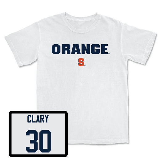 Men's Lacrosse White Orange Comfort Colors Tee - Landon Clary