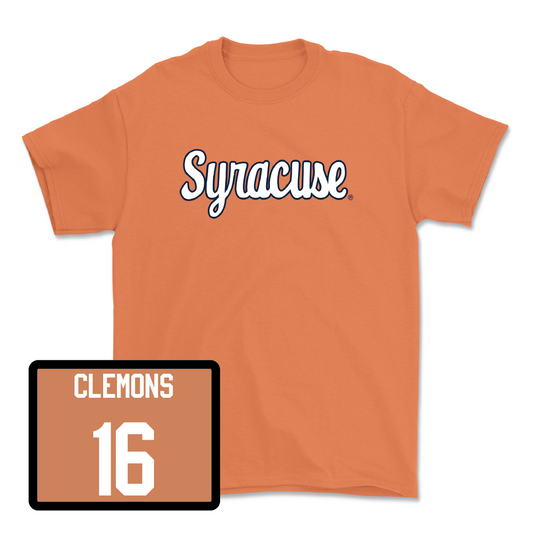 Orange Women's Ice Hockey Script Tee - Rayla Clemons