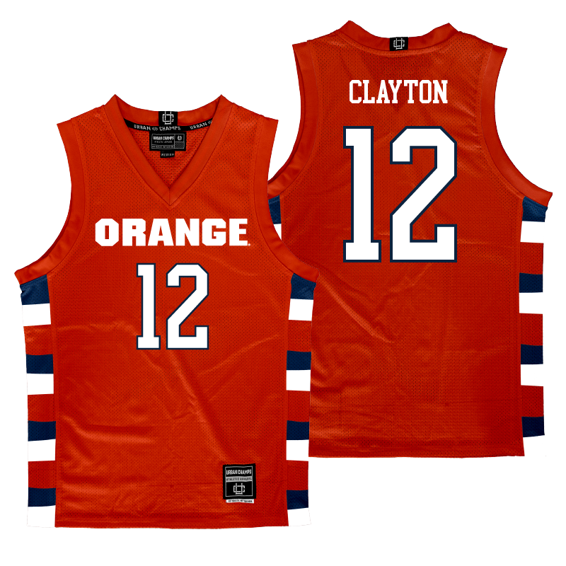 Orange Men's Basketball Jersey - Anthony Clayton