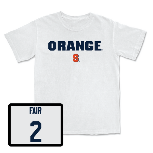 Women's Basketball White Orange Comfort Colors Tee - Dyaisha Fair