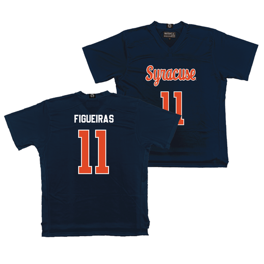 Syracuse Men's Lacrosse Navy Jersey - Riley Figueiras