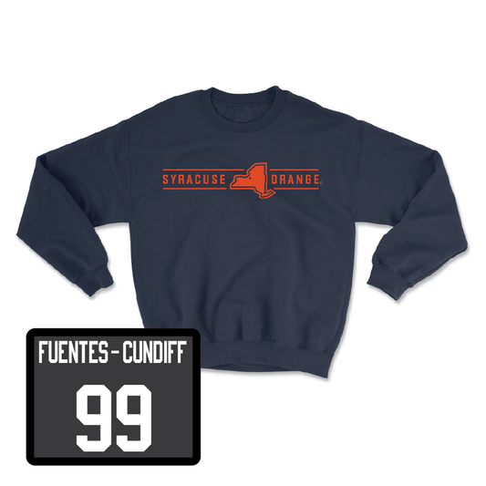 Navy Football New York Crewneck - Elijah Fuentes-Cundiff