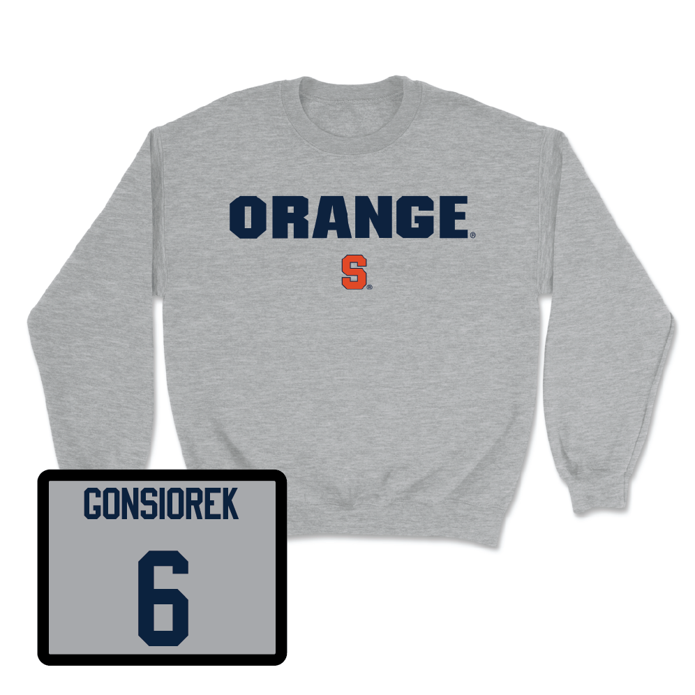 Sport Grey Men's Lacrosse Orange Crewneck - Kyle Gonsiorek