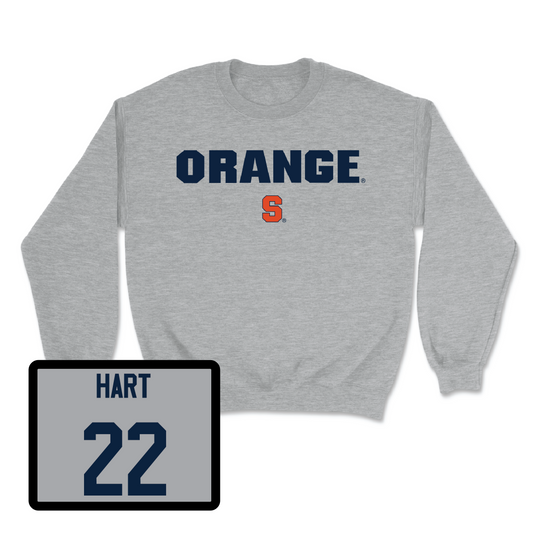 Sport Grey Football Orange Crewneck  - Jaden Hart