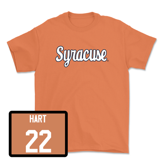 Orange Football Script Tee  - Jaden Hart