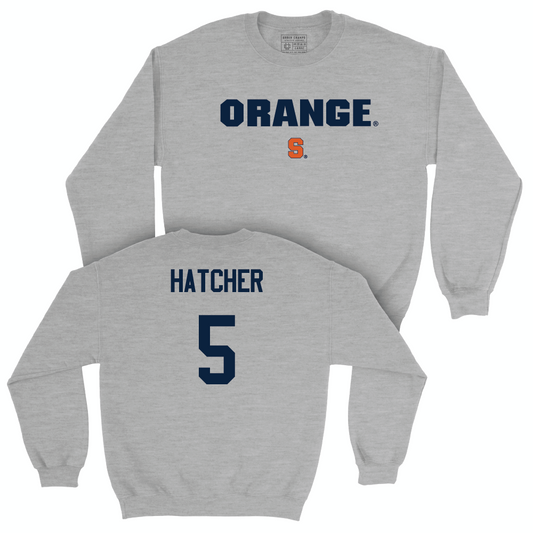 Sport Grey Football Orange Crewneck - Umari Hatcher