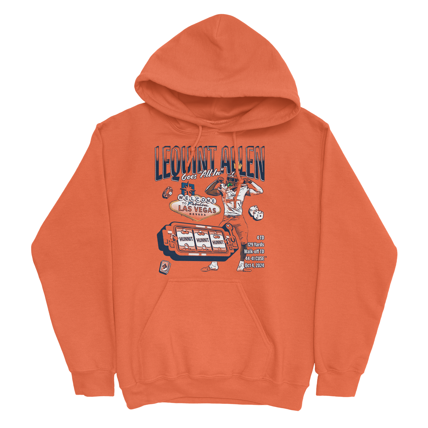 EXCLUSIVE RELEASE: LeQuint Allen For The Win Orange Hoodie