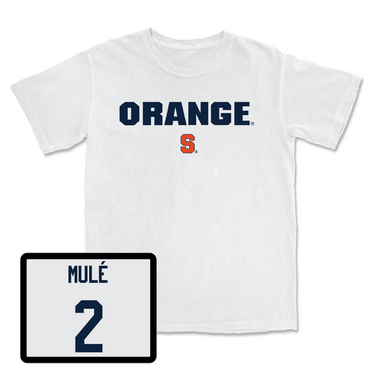 Men's Lacrosse White Orange Comfort Colors Tee - Christian Mulé