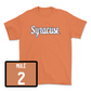 Orange Men's Lacrosse Script Tee - Christian Mulé