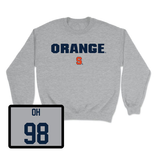 Sport Grey Football Orange Crewneck - Jadyn Oh