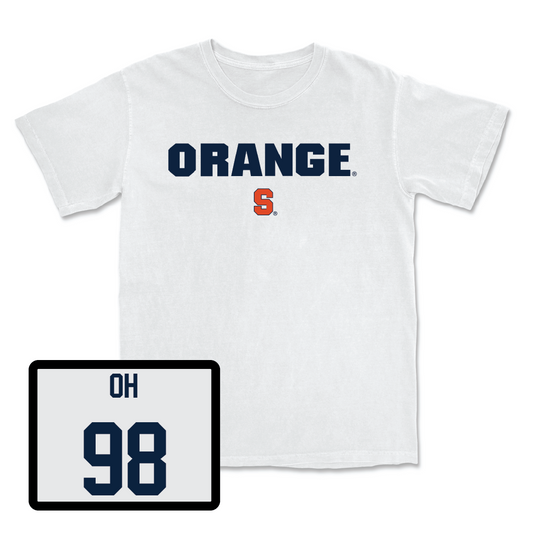 Football White Orange Comfort Colors Tee - Jadyn Oh