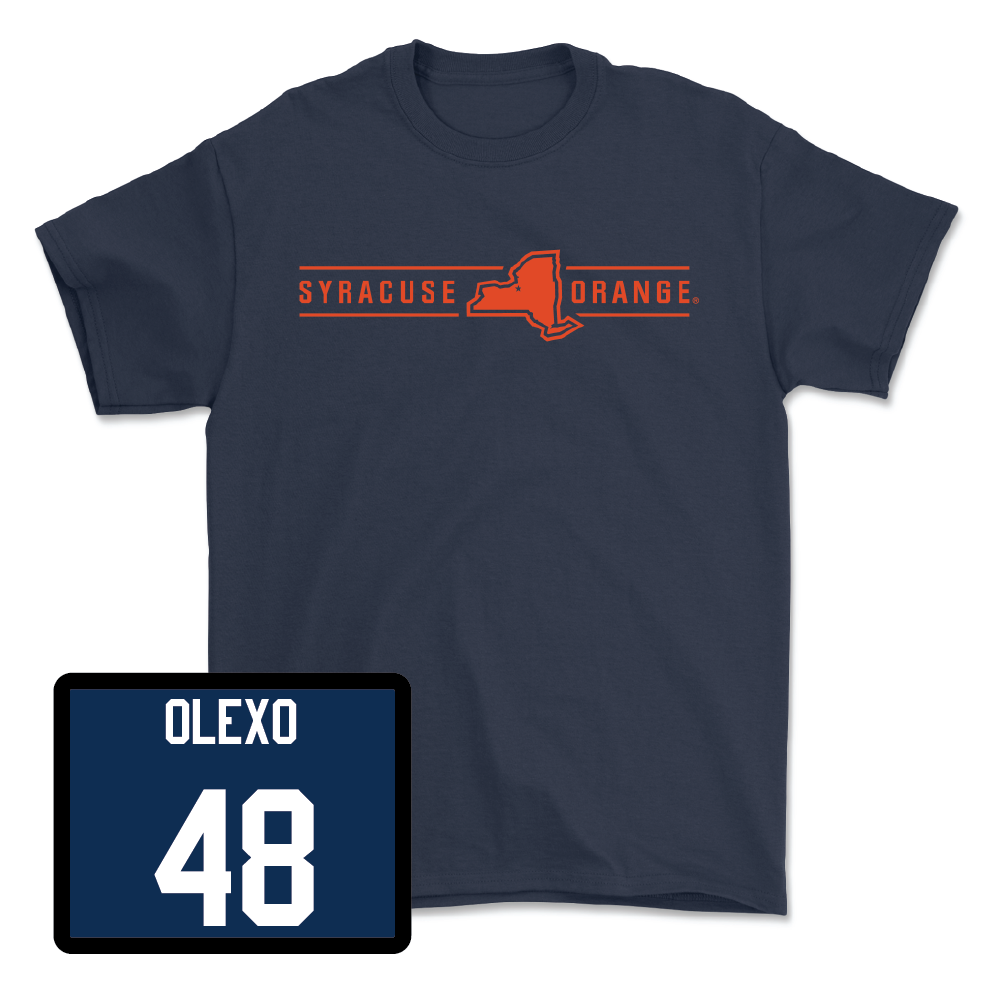 Navy Men's Lacrosse New York Tee - Saam Olexo