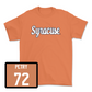 Orange Football Script Tee - Mark Petry