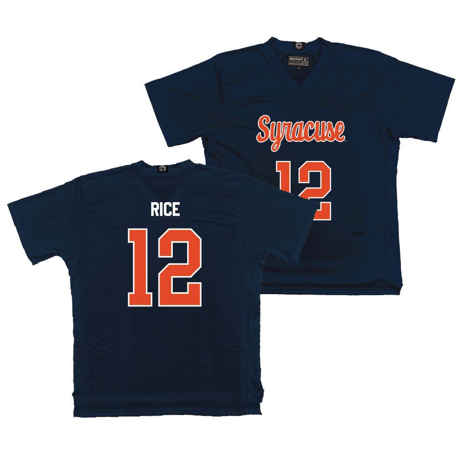 Syracuse Men's Lacrosse Navy Jersey - Carter Rice