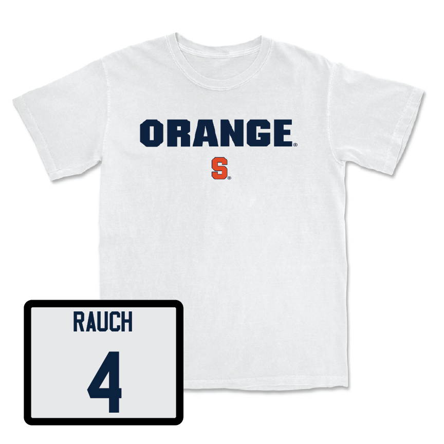 Women's Soccer White Orange Comfort Colors Tee - Ashley Rauch