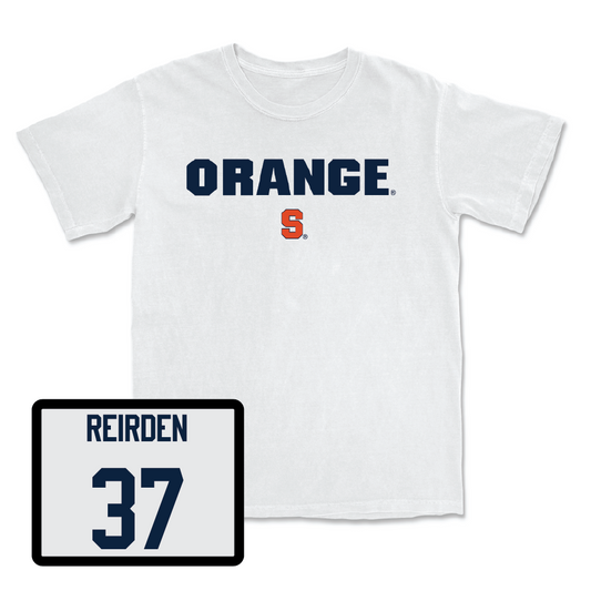 Football White Orange Comfort Colors Tee - Cameron Reirden