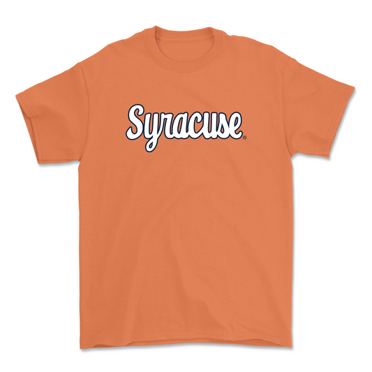 Orange Men's Soccer Script Tee - Jeorgio Kocevski