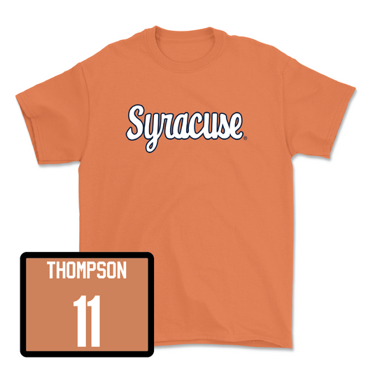 Orange Women's Ice Hockey Script Tee - Sarah Thompson