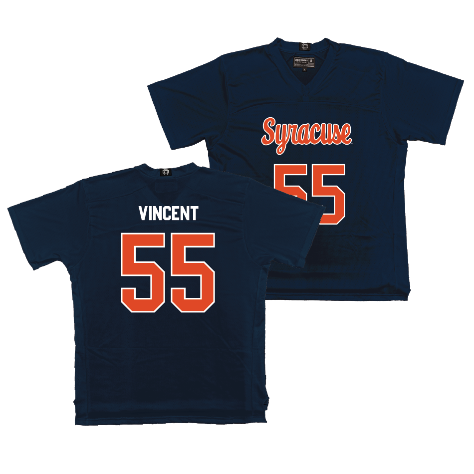 Syracuse Men's Lacrosse Navy Jersey - Jordan Vincent