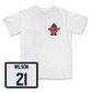 Women's Basketball White Otto Comfort Colors Tee - Saniaa Wilson