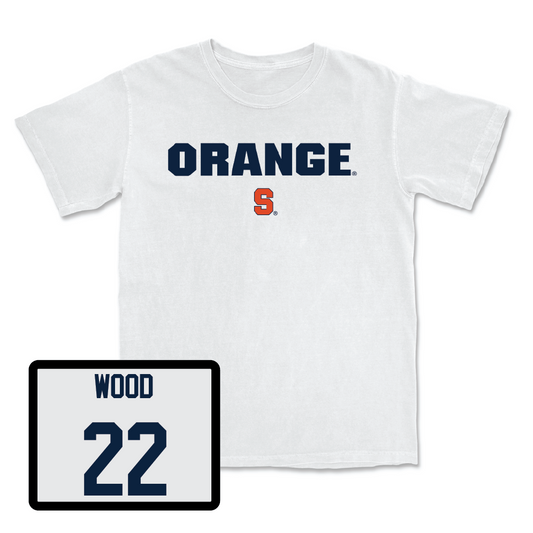 Women's Basketball White Orange Comfort Colors Tee - Kyra Wood