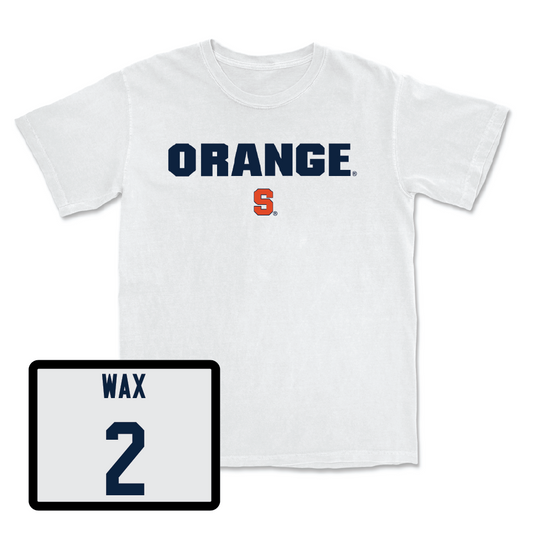 Football White Orange Comfort Colors Tee - Marlowe Wax