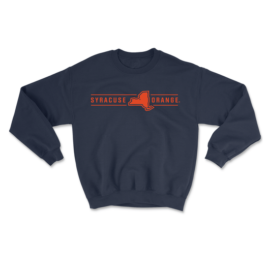 Navy Men's Lacrosse New York Crewneck - Will Mark